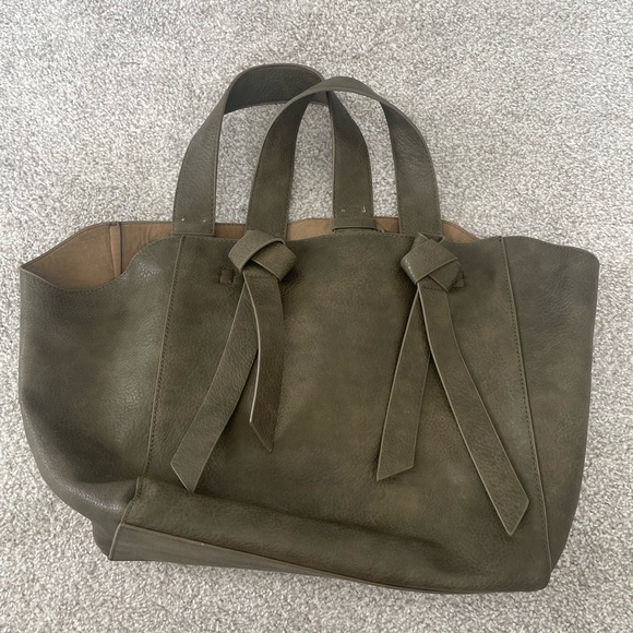 Anthropologie Large Shoulder Bag with Knot Details - Picture 2 of 10